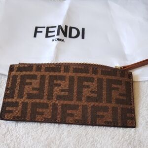 Fendi Monogram Brown Pouch